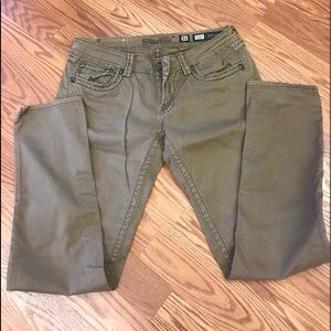 Miss me golden brown jean pants